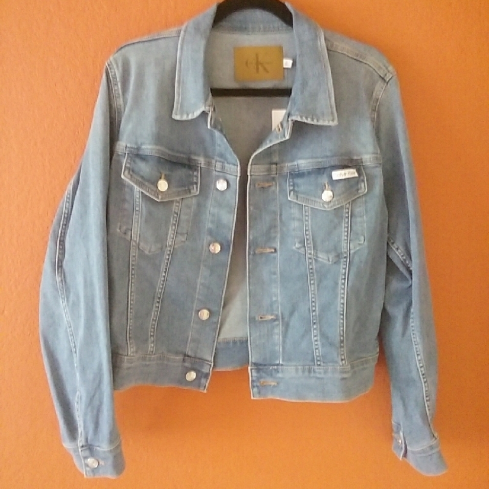 Calvin Klein Light Blue Denim Jacket - Women's Classic Trucker